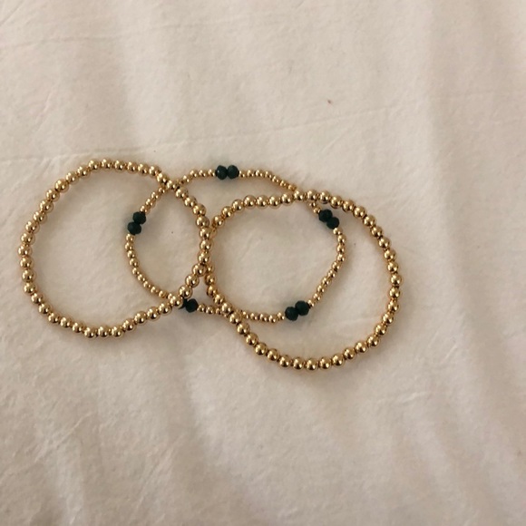 Accessories Karen Lazar 14k Gold Plated Beaded Bracelets Poshmark